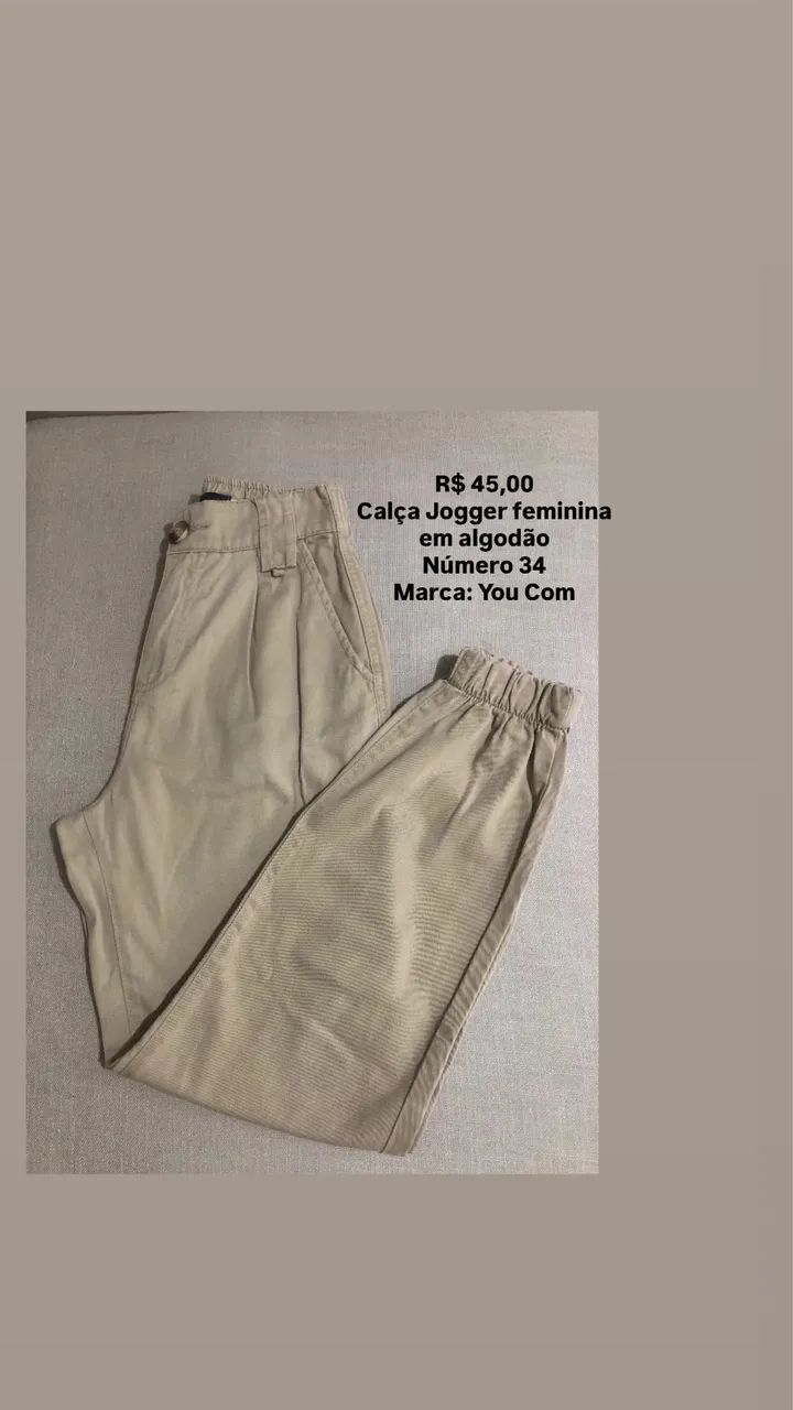 Calça Jogger feminina 34 da You Com  - Foto 2