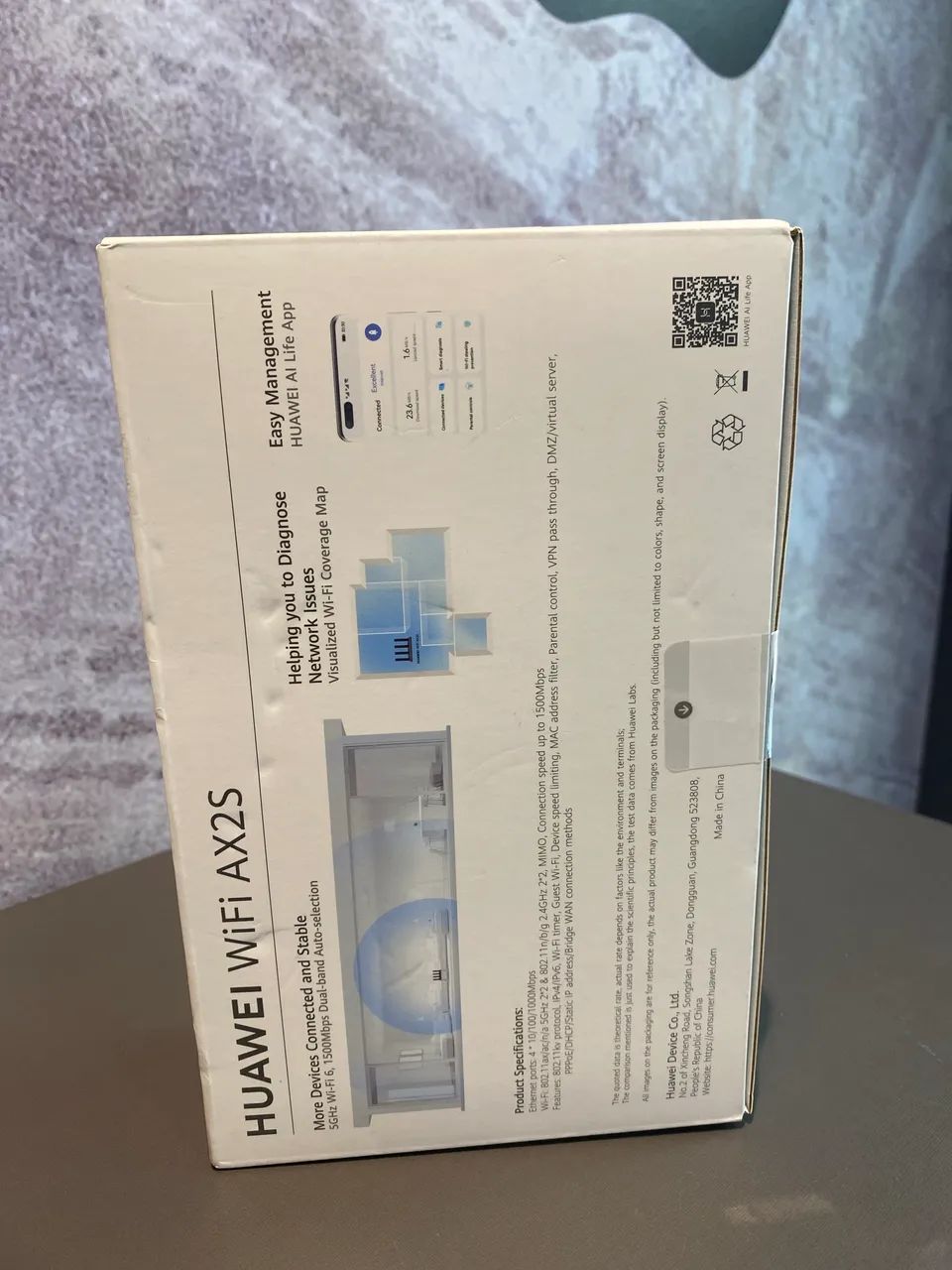 Roteador Huawei Wifi 6 Ax2s Modelo Ws7000 V2 / Preto - Foto 2