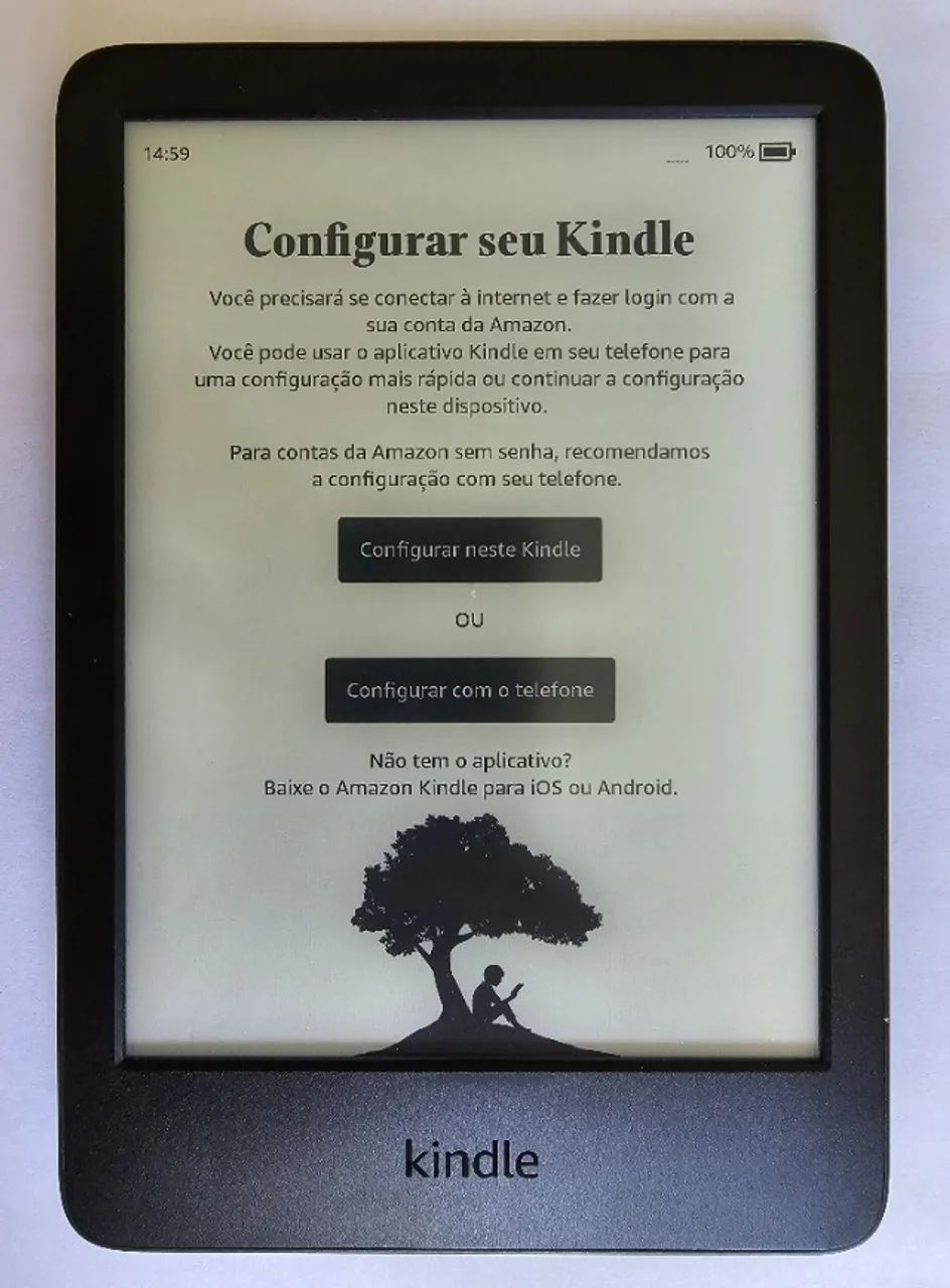 Kindle 11ª Geração + Capa + Caneta Touch + Cabo USB (original)