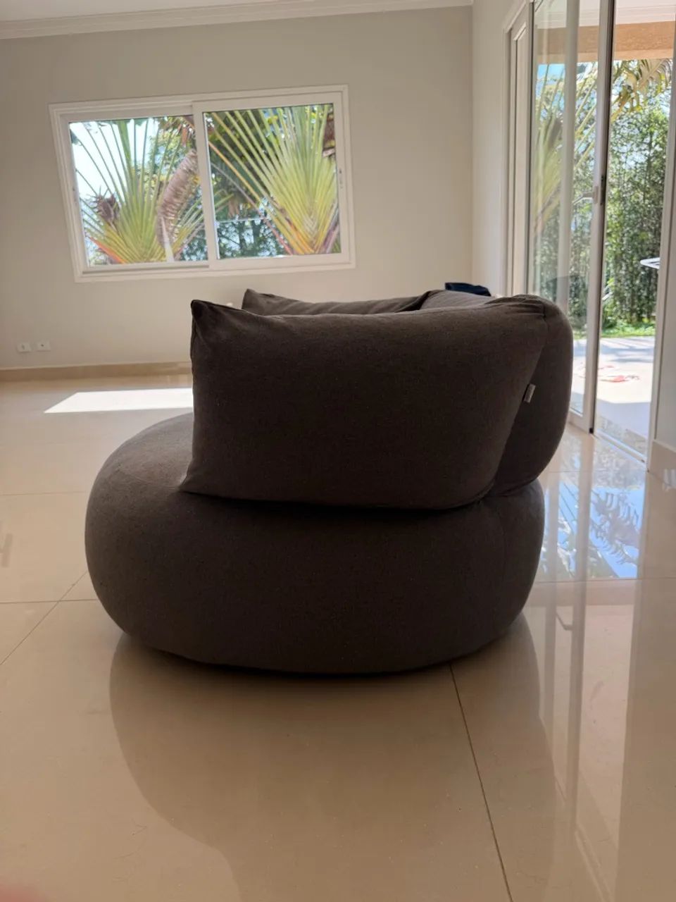 Poltrona Puff Sampa Tok&Stok Cinza - Foto 3