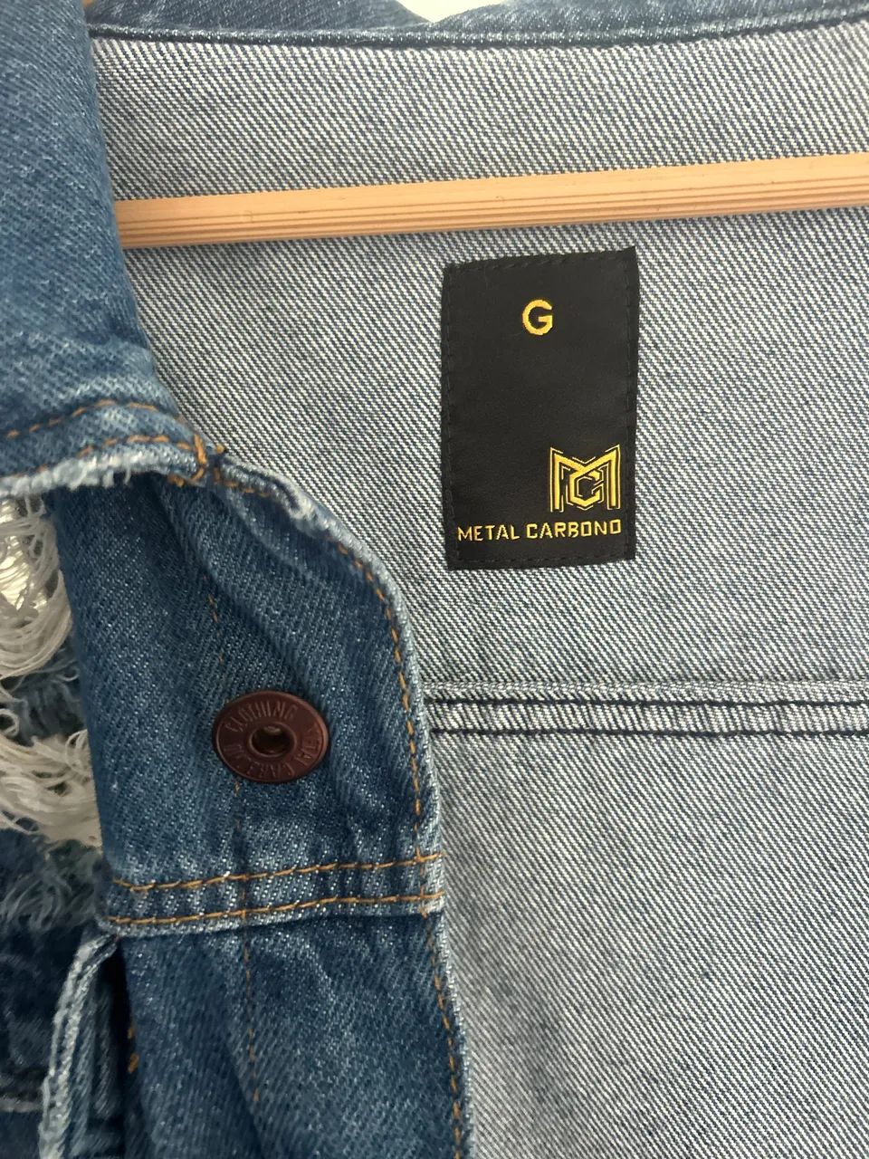 Jaqueta Jeans Metal Carbono - Foto 4