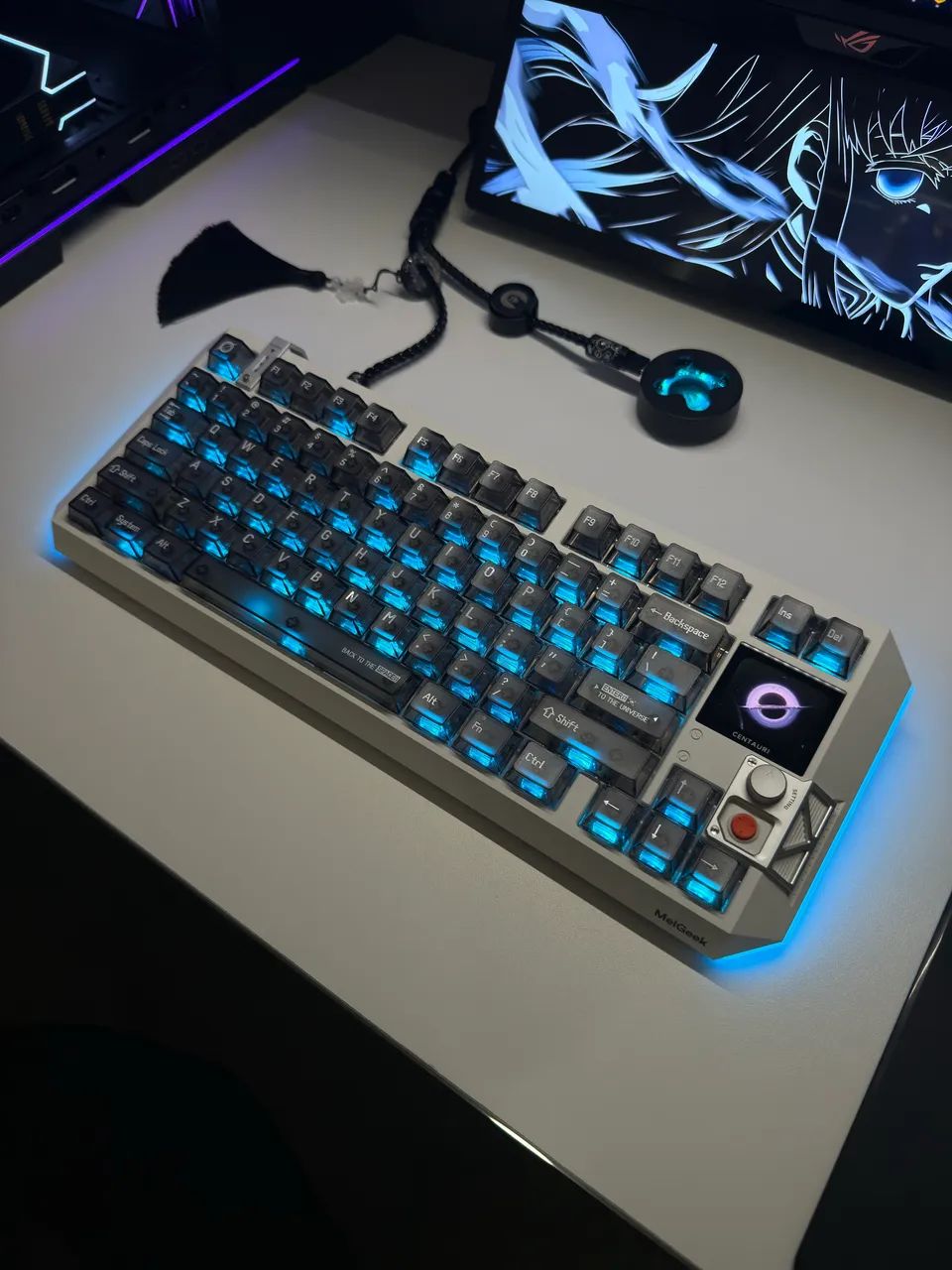 MelGeek Centauri80 - Teclado Magnético com tela OLED