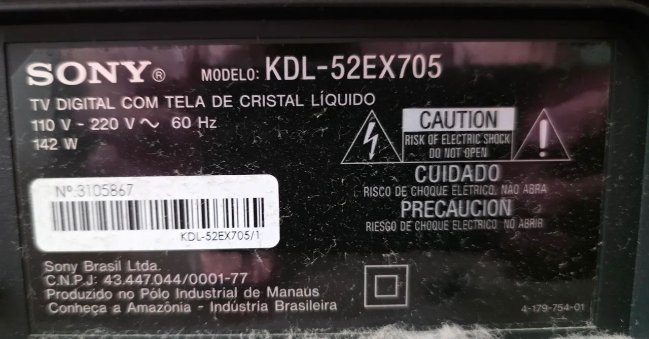 TV Sony 52" KDL-52EX705 - Não funciona (retirada de peças) - Foto 2