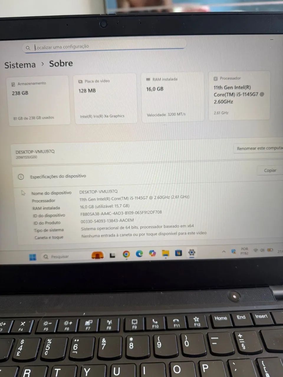 Notebook Lenovo usado em perfeito estado  - Foto 2