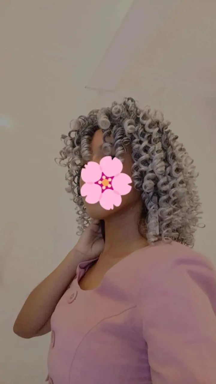 Peruca de cabelo sintético - Foto 3