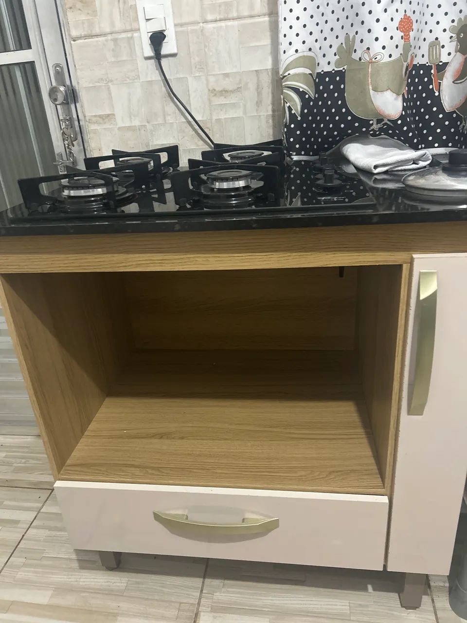 Fogão cooktop e bancada completa 