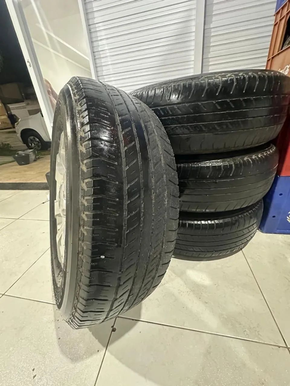 Conjunto completo de pneus e rodas da S10 - Foto 4