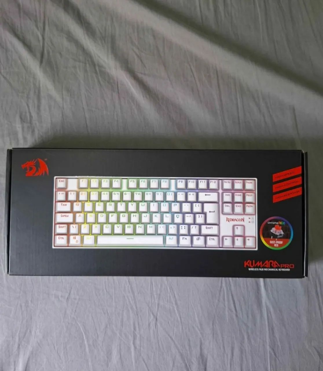 Teclado Mecânico Redragon Kumara Pro Wireless RGB - Foto 2