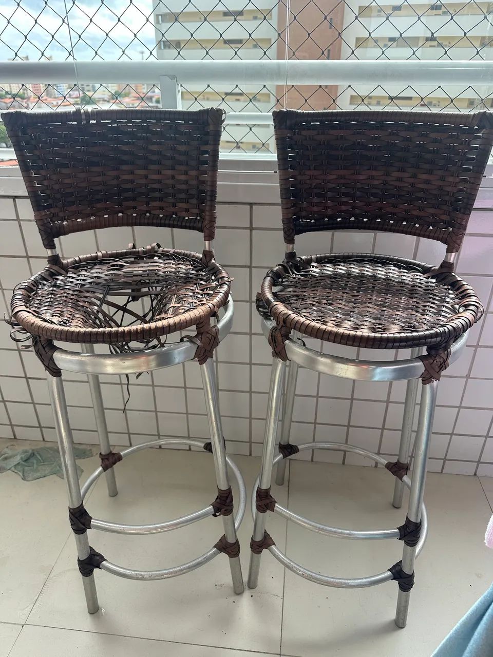Banquetas alta de sisal