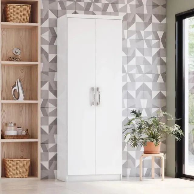 Armário Multiuso com 2 Portas 180cm Branco