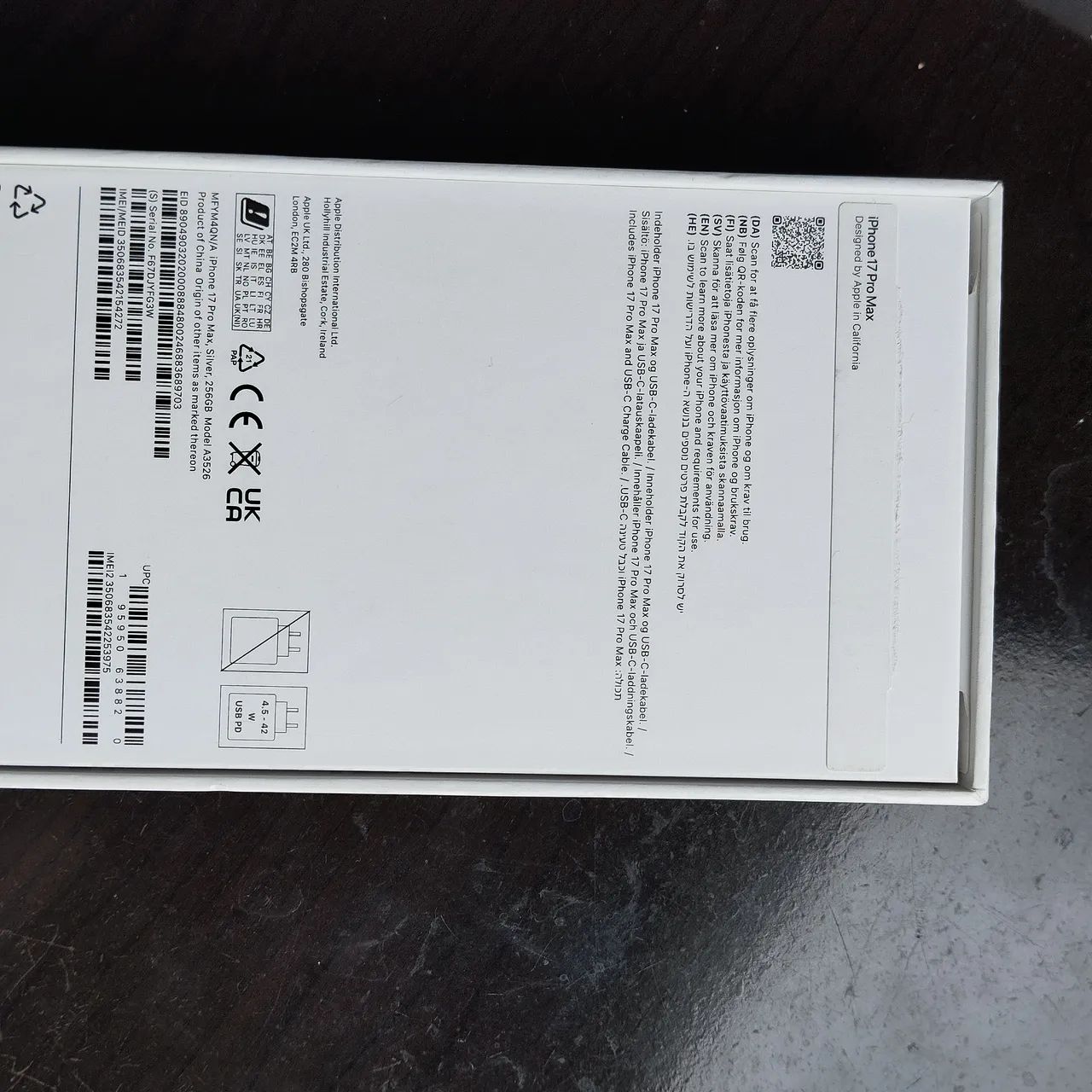 Caixa iPhone 17 pro max 256gb - Foto 4