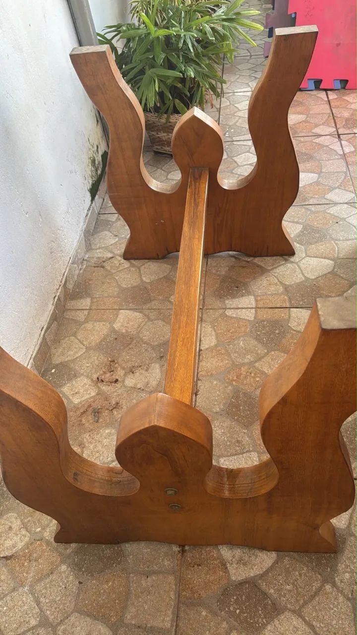Pé de mesa em madeira  - Foto 2