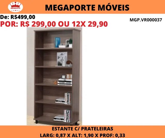 ESTANTE C/PRATELEIRAS