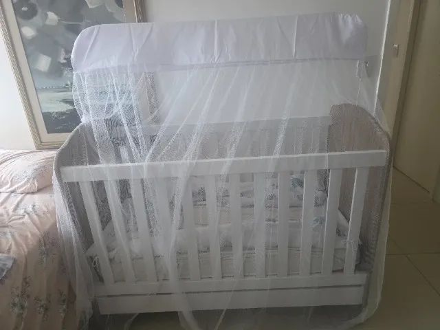 Berço 3 em 1 + colchão impermeável 