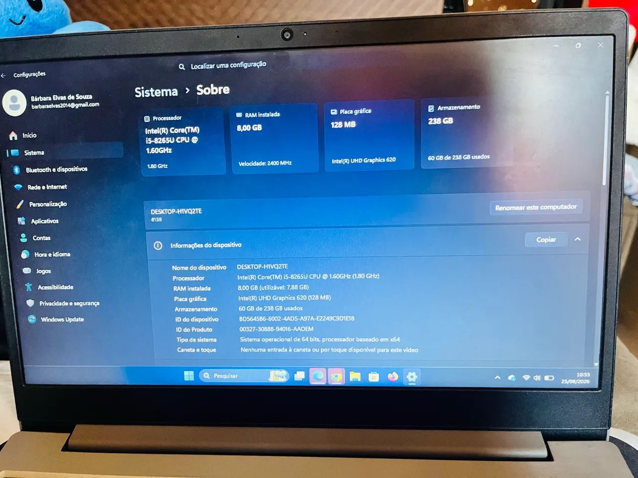 Notebook Lenovo