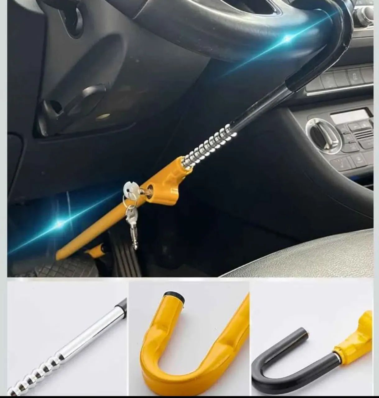 Trava Antifurto Veicular Universal 