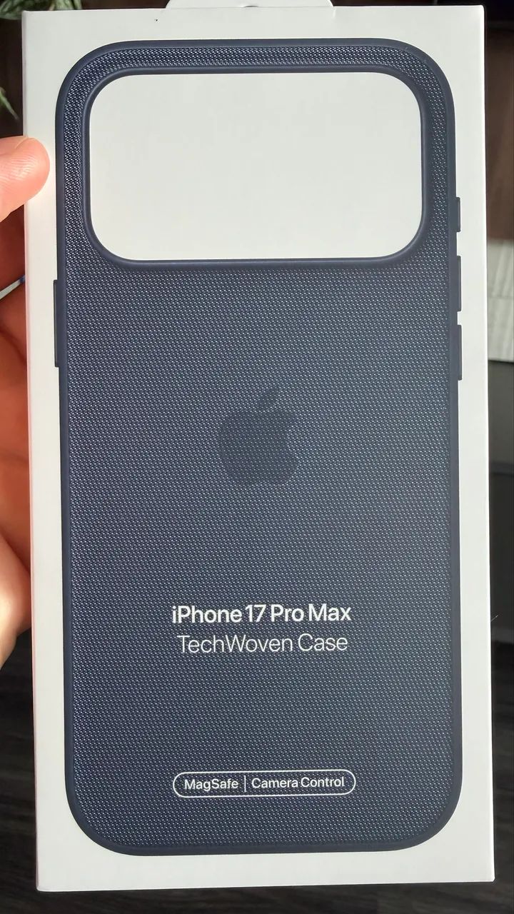 Capa de tecido TechWoven com MagSafe para iPhone 17 Pro Max - Azul - Foto 2
