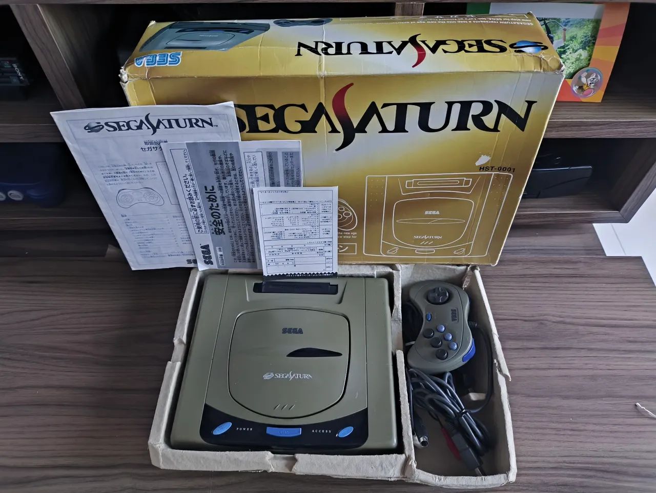 Sega Saturn com caixa e manuais original  - Foto 2