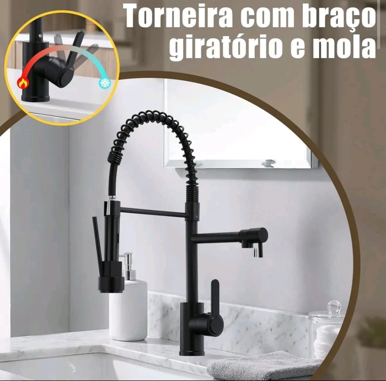 Torneira gourmet de cozinha  - Foto 2