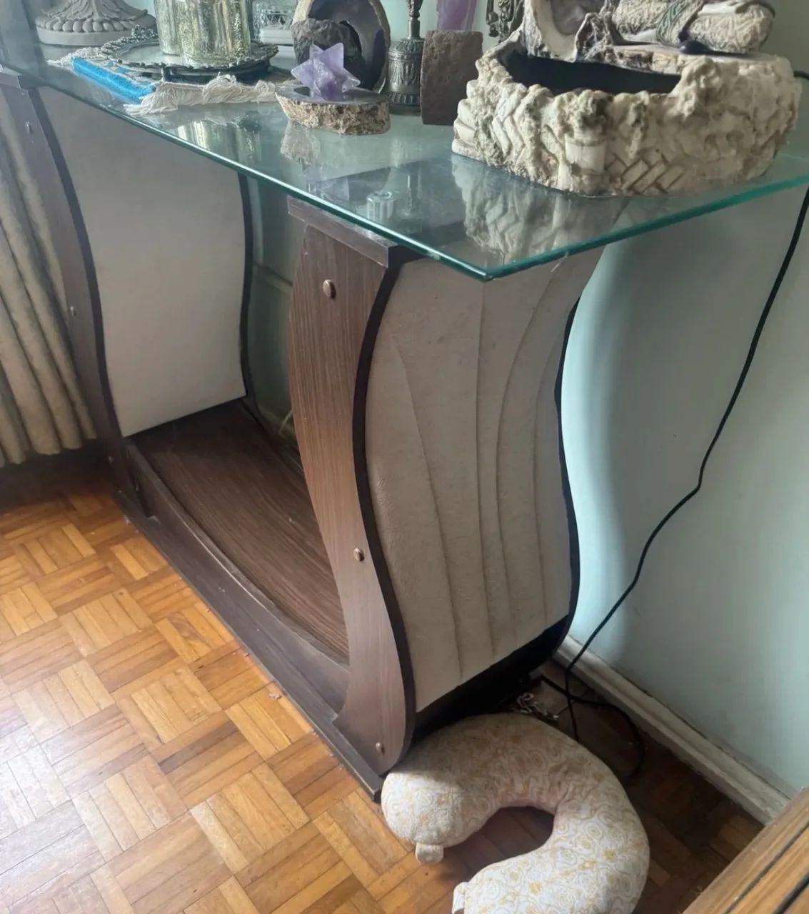 Mesa de jantar  de vidro 190x90  + aparador 120x60 - Foto 5