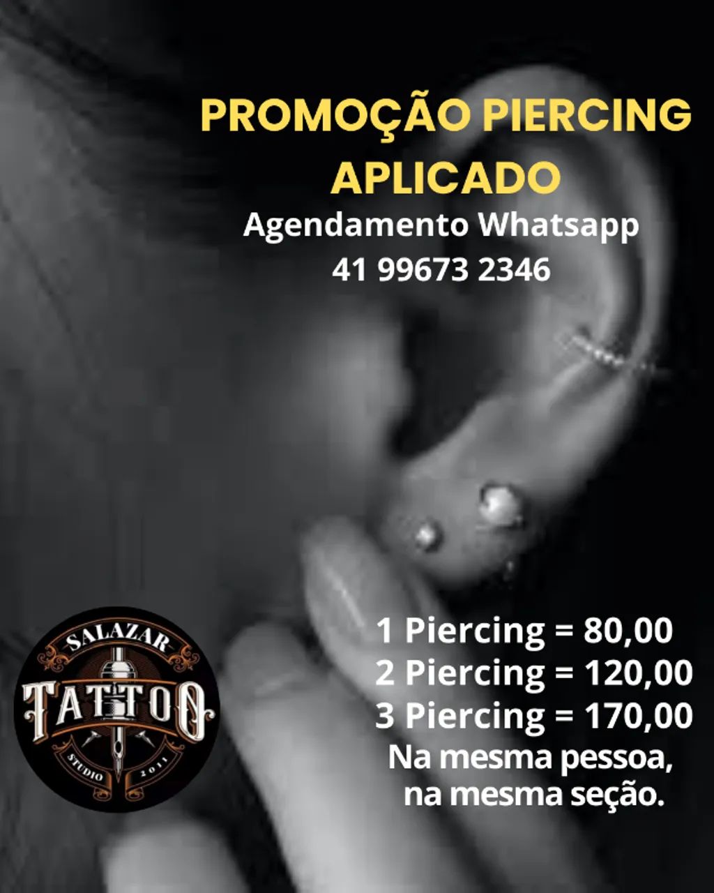 Aplicação de Piercing 