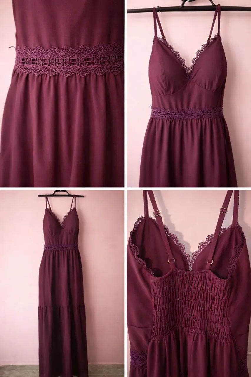 Vestido vinho - Foto 2