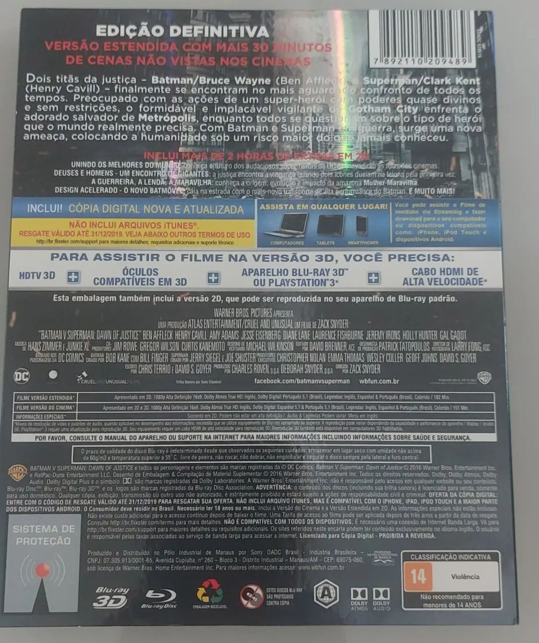 Blu Ray Batman e superman - Com luva - Foto 2