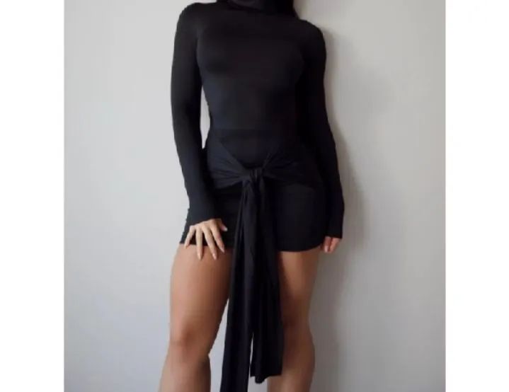 vestido manga longa 