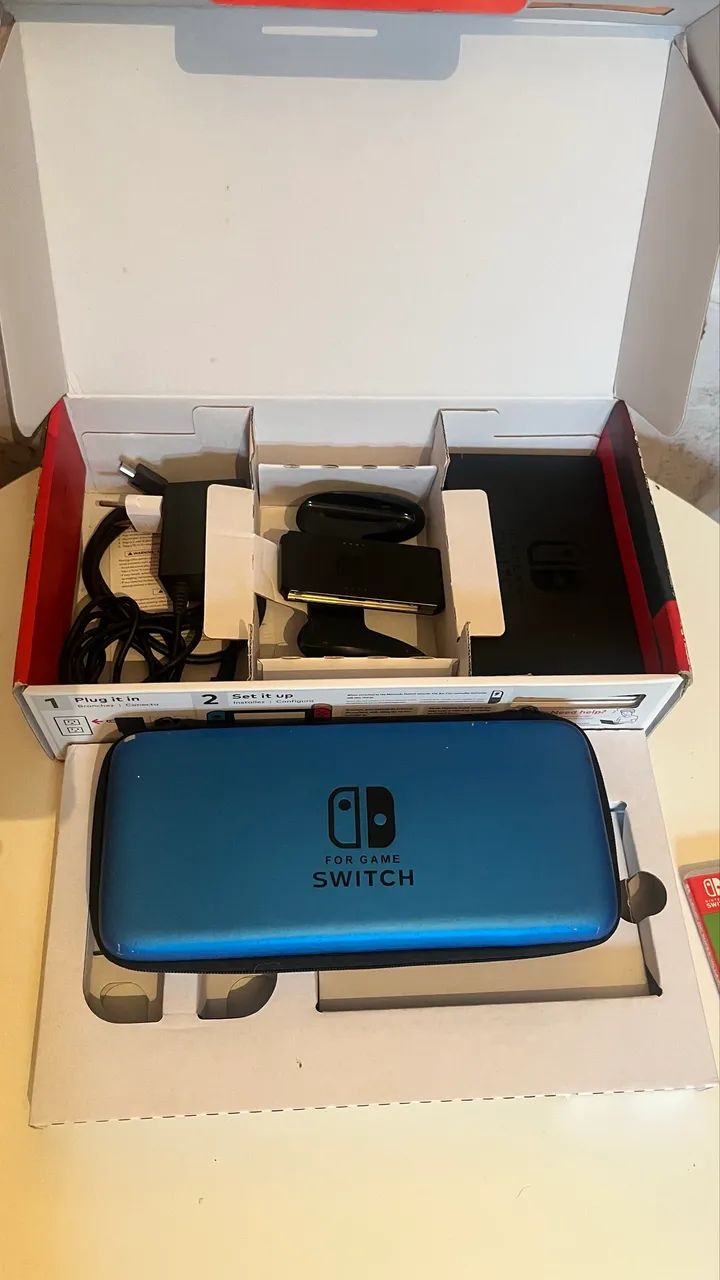 Nintendo switch V2 desbloqueado com tudo funcionando e acessórios  - Foto 2