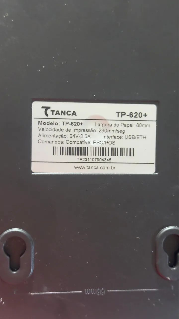 Impressora de Cupom Térmica Tanca TP-620 - Foto 4