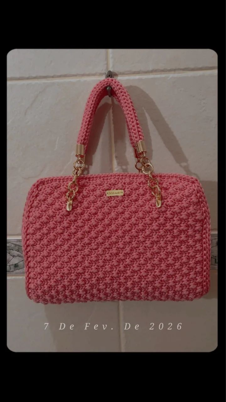 Bolsa em crochê Charlotte - Foto 5