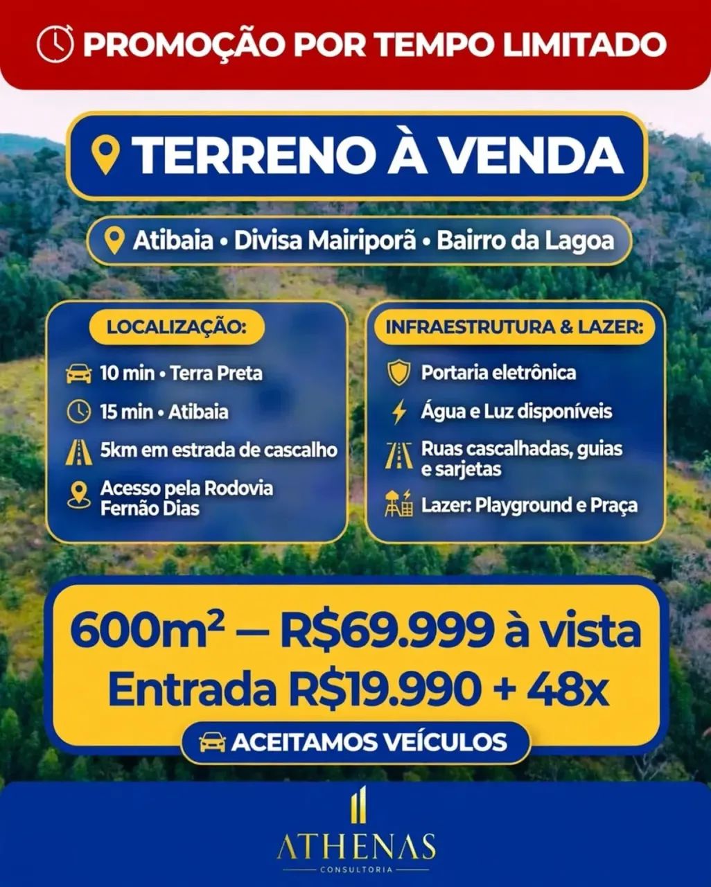 SEU TERRENO EM ATIBAIA