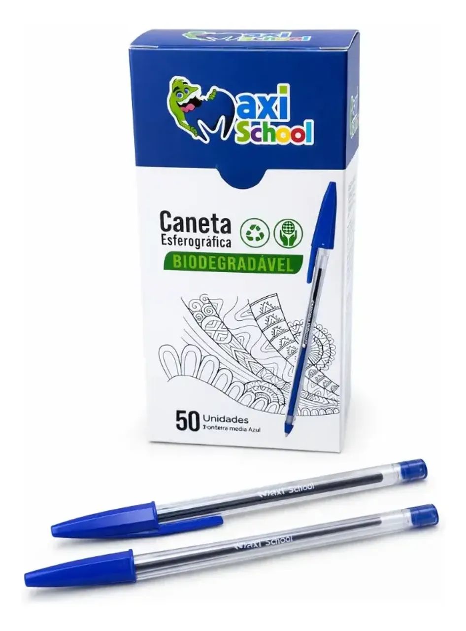 Lote de material de papelaria canetas e pastas - Foto 3