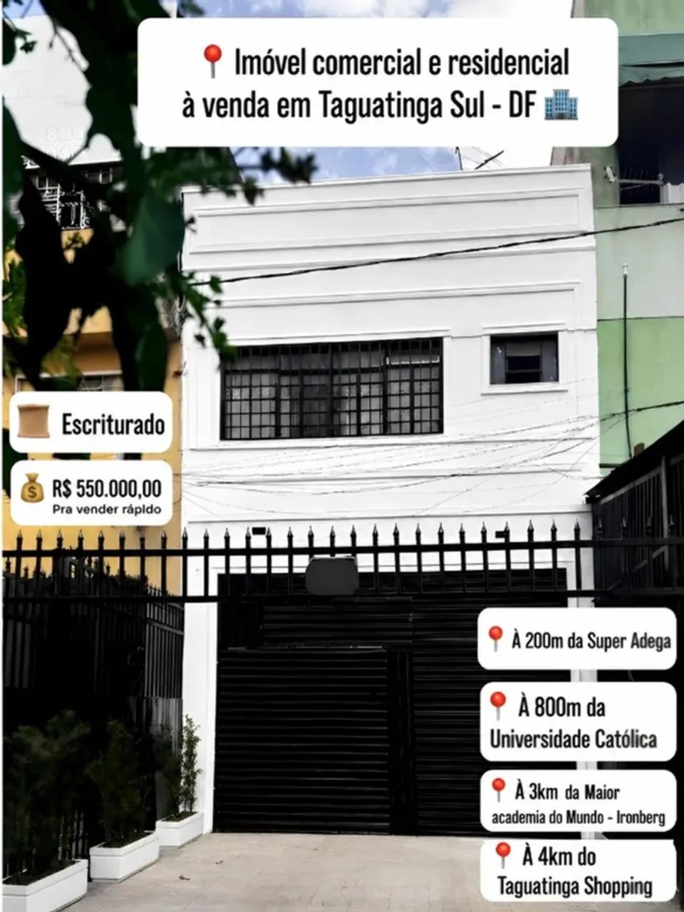 TAGUATINGA SUL | Imóvel COMERCIAL e RESIDENCIAL