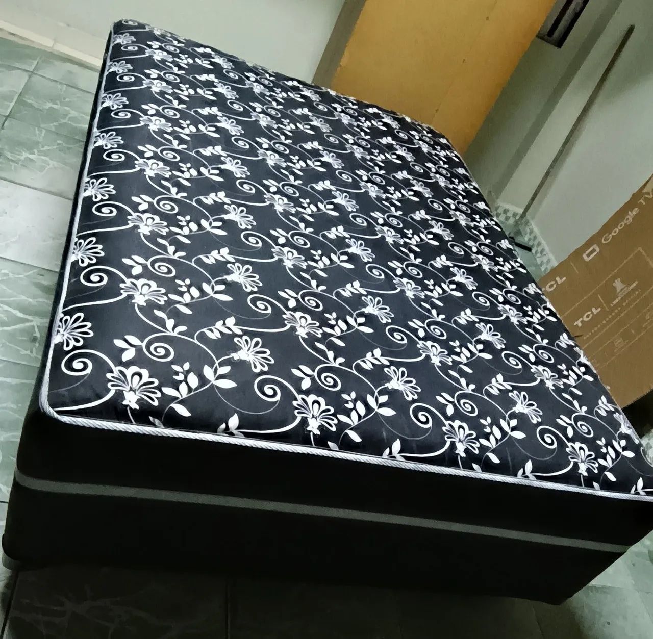 Cama Box Casal Usada - Bom Estado / Sem Avarias 