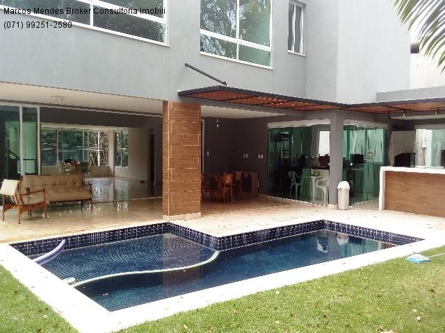Linda casa pra venda ou locação - Alphaville Salvador 1. Lote diferenciado em parte alta.