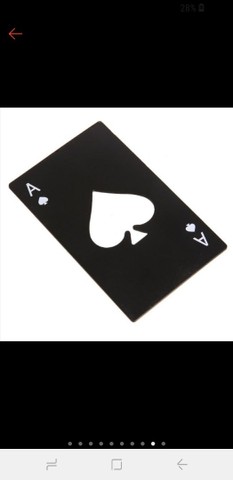 Abridor de garrafas do Às de espada do poker