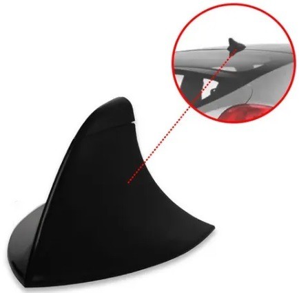 Antena Decorativa Para Teto de Carro Veículo Universal 60mm Sem Sinal