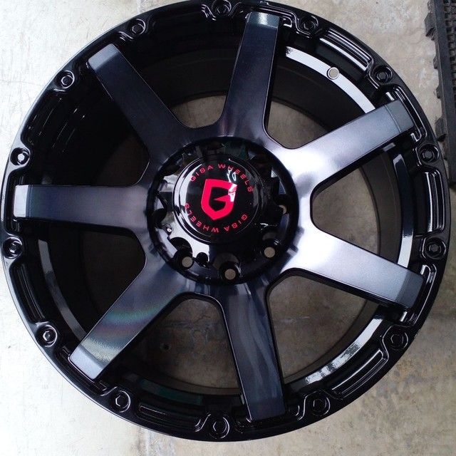 Roda para dodge ram aro 20 Rodas Gisa Stronda Preto Diamantado Fumê 8x165 - 20x9