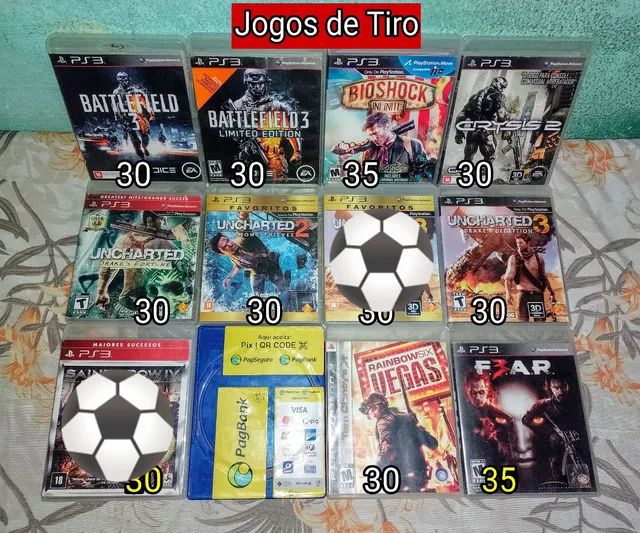 Jogos de Tiro Ps3 Aceito Pix e Cartão - Videogames - Deodoro, Rio de  Janeiro 1247113093