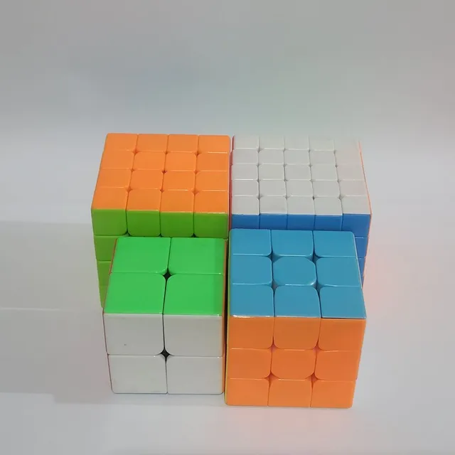 Kit Cubo Mágico Profissional Moyu 2x2x2 3x3x3 4x4x4 5x5x5 Black
