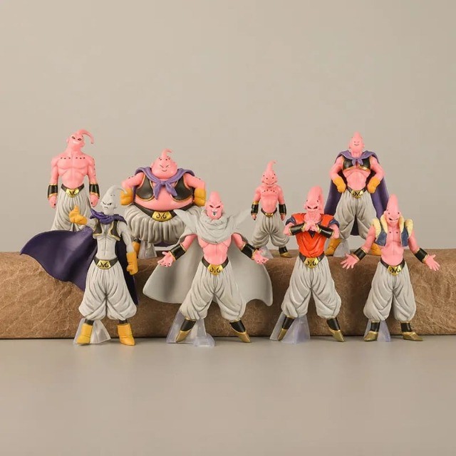 Action Figure Dragonball Majin Boo Boneco Goku Dbz Kit 8 Un