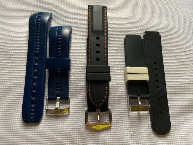 Pulseira de Couro Timex Oakley Bulova Fecho Passsadores Diversos