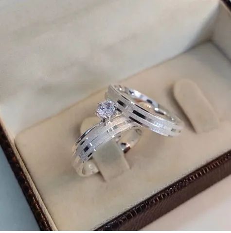 Aliança de Prata 950 - Foto 2