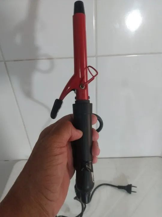 Modelador de Cachos - Mega Turmalina Ion Cerâmica - Com Fio Rompido.