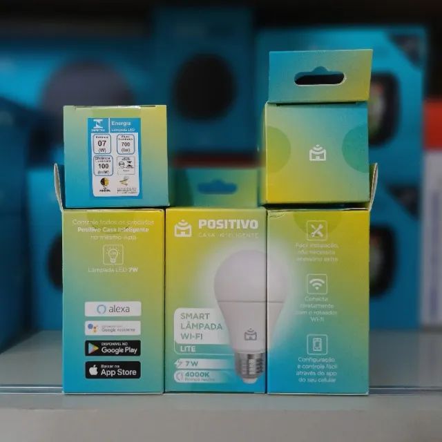 Smart Lâmpada Wi-Fi Positivo LED Novo - Foto 3