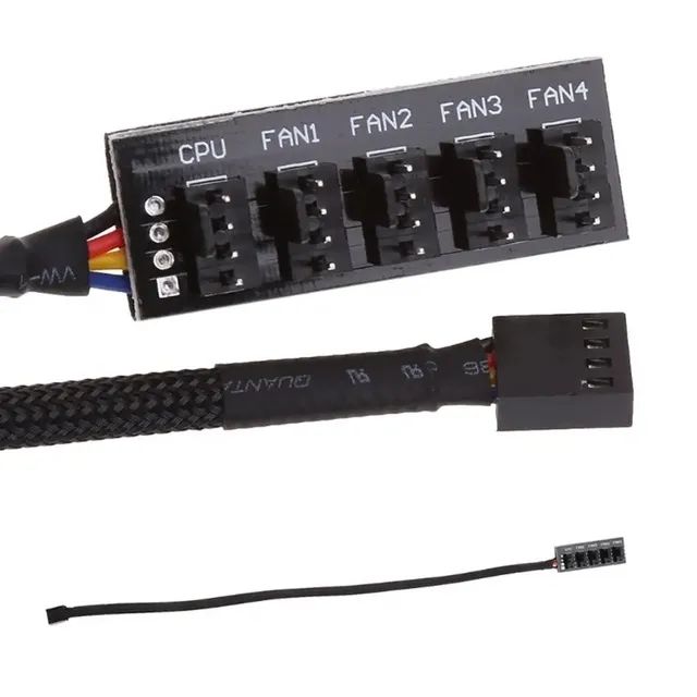 Adaptador Hub PWM 5 em 1 para Ventoinhas - Extensor de 4 Pinos