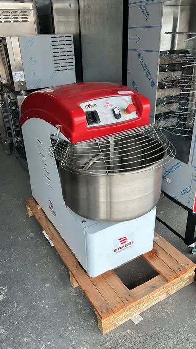 Amassadeira masseira espiral 40kg alta produção Braesi trifásica