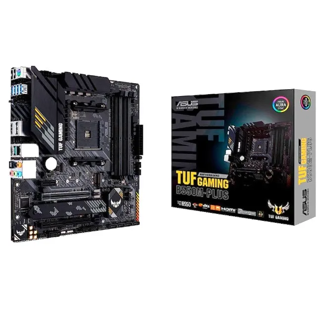 Placa Mãe Am4 Asus B550M-Plus Tuf Gaming, Ddr4 128Gb, M2/Nvme, Amd, Displayport, Hdmi
