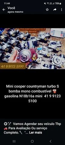 N18 Bomba Alta J27 MINI Cooper N14 pressão Combustível Gasolina 